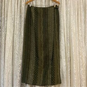 Vintage maxi wrap skirt.